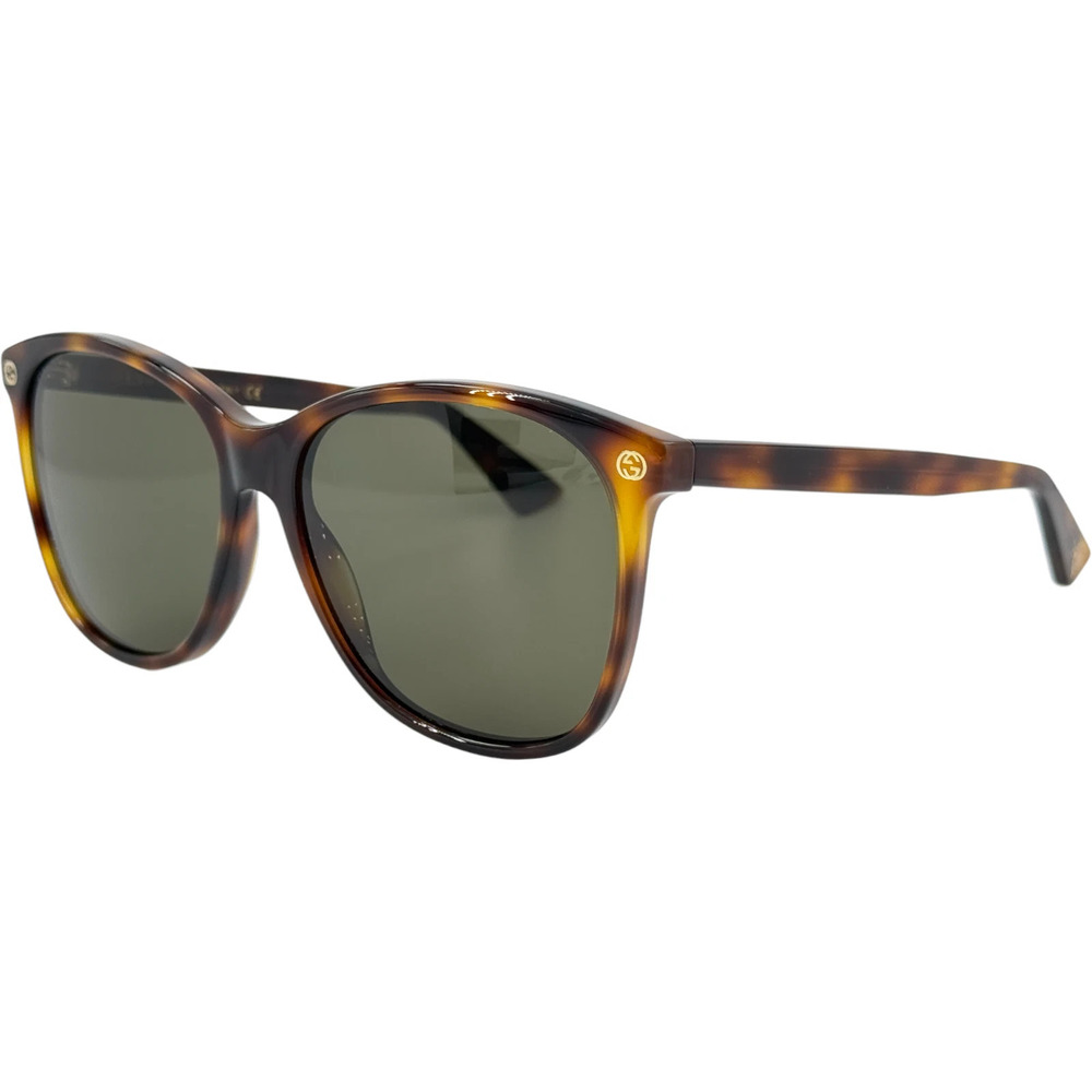 NWT Gucci GG0024S-002 Brown Oval 58mm Sunglasses
